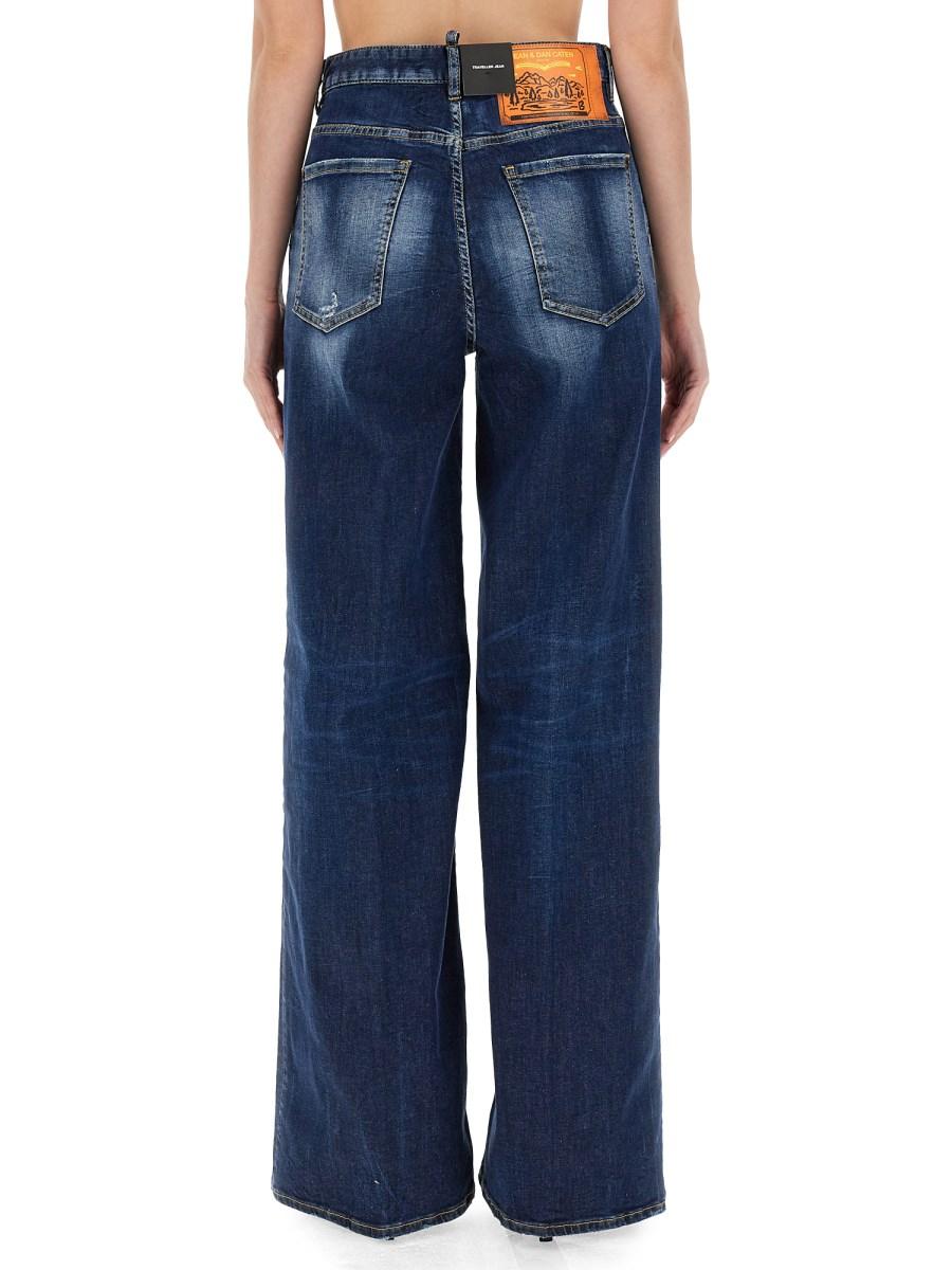 DSQUARED JEANS TRAVELLER IN DENIM DI COTONE