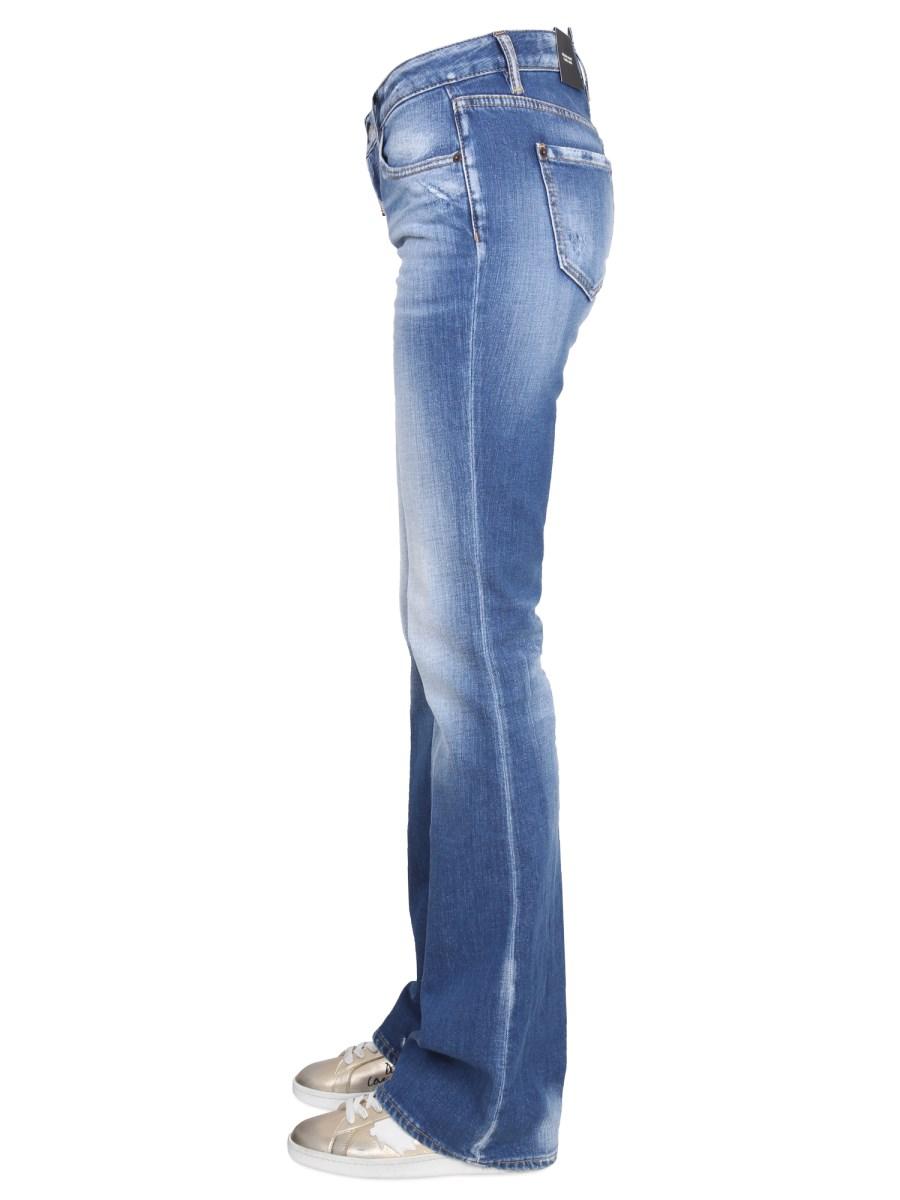 DSQUARED JEANS WIDE LEG IN DENIM