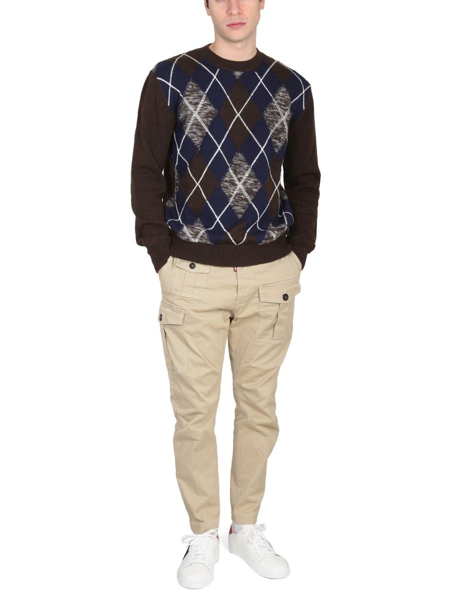 DSQUARED MAGLIA GIROCOLLO IN LANA