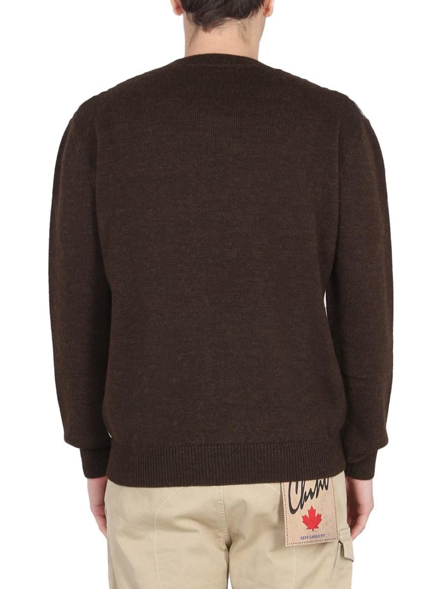 DSQUARED MAGLIA GIROCOLLO IN LANA