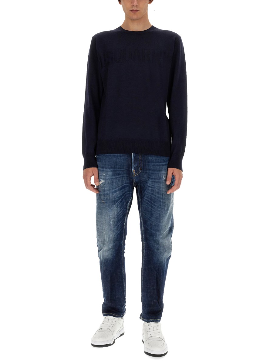 DSQUARED MAGLIA IN LANA