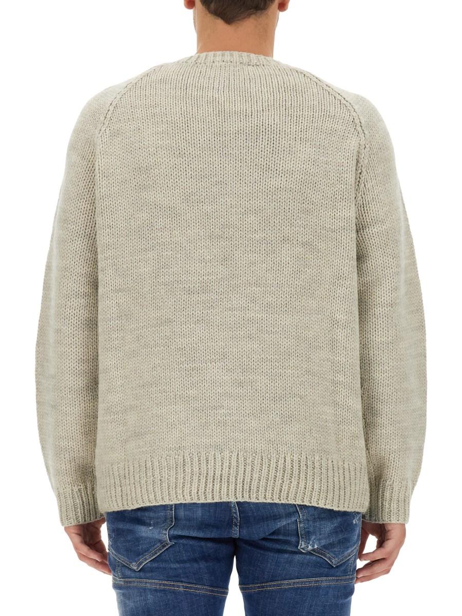 DSQUARED MAGLIA IN LANA CON LOGO