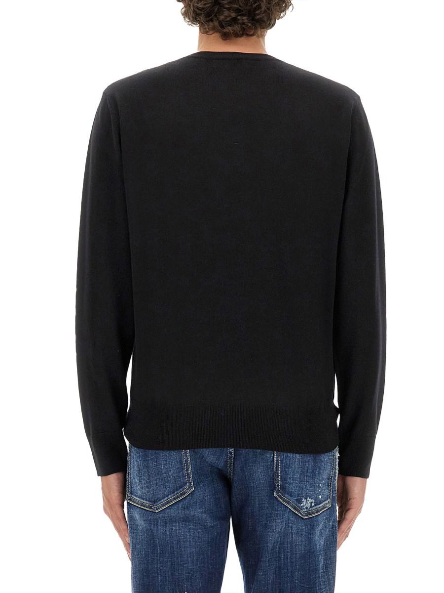 DSQUARED MAGLIA IN LANA CON LOGO