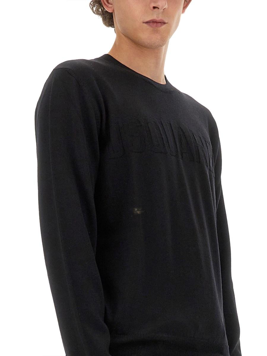 DSQUARED MAGLIA IN LANA CON LOGO
