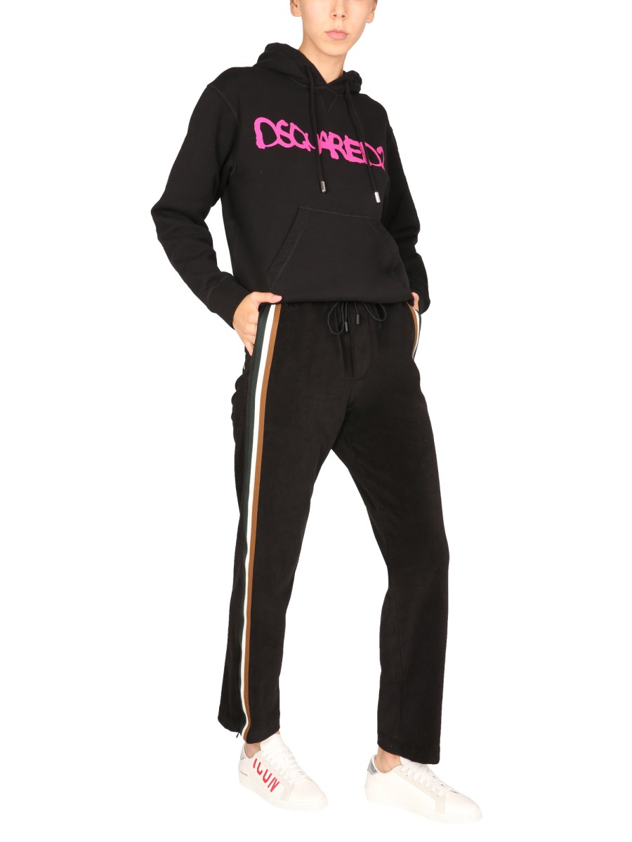 DSQUARED PANTALONE "CORDUROY" IN MISTO COTONE