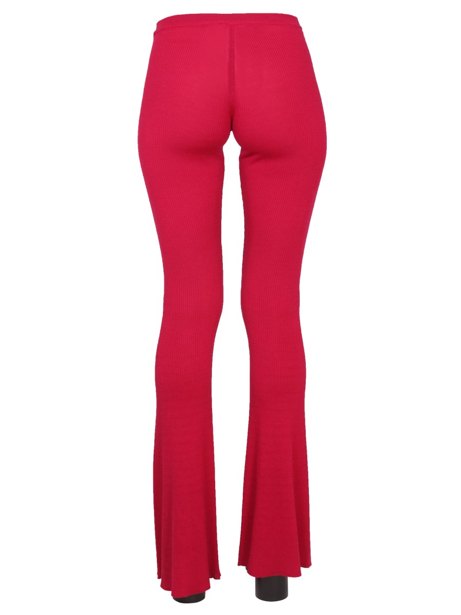 DSQUARED PANTALONE FLARE A COSTE IN LANA VERGINE
