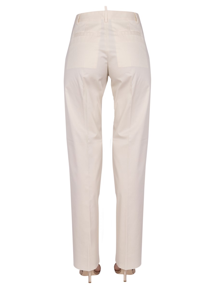 DSQUARED PANTALONE STRAIGHT LEG IN COTONE