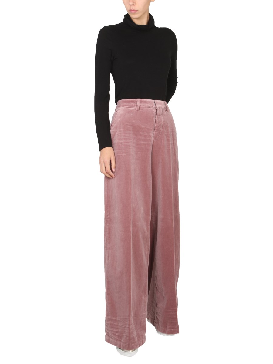 DSQUARED PANTALONE WIDE LEG A COSTE