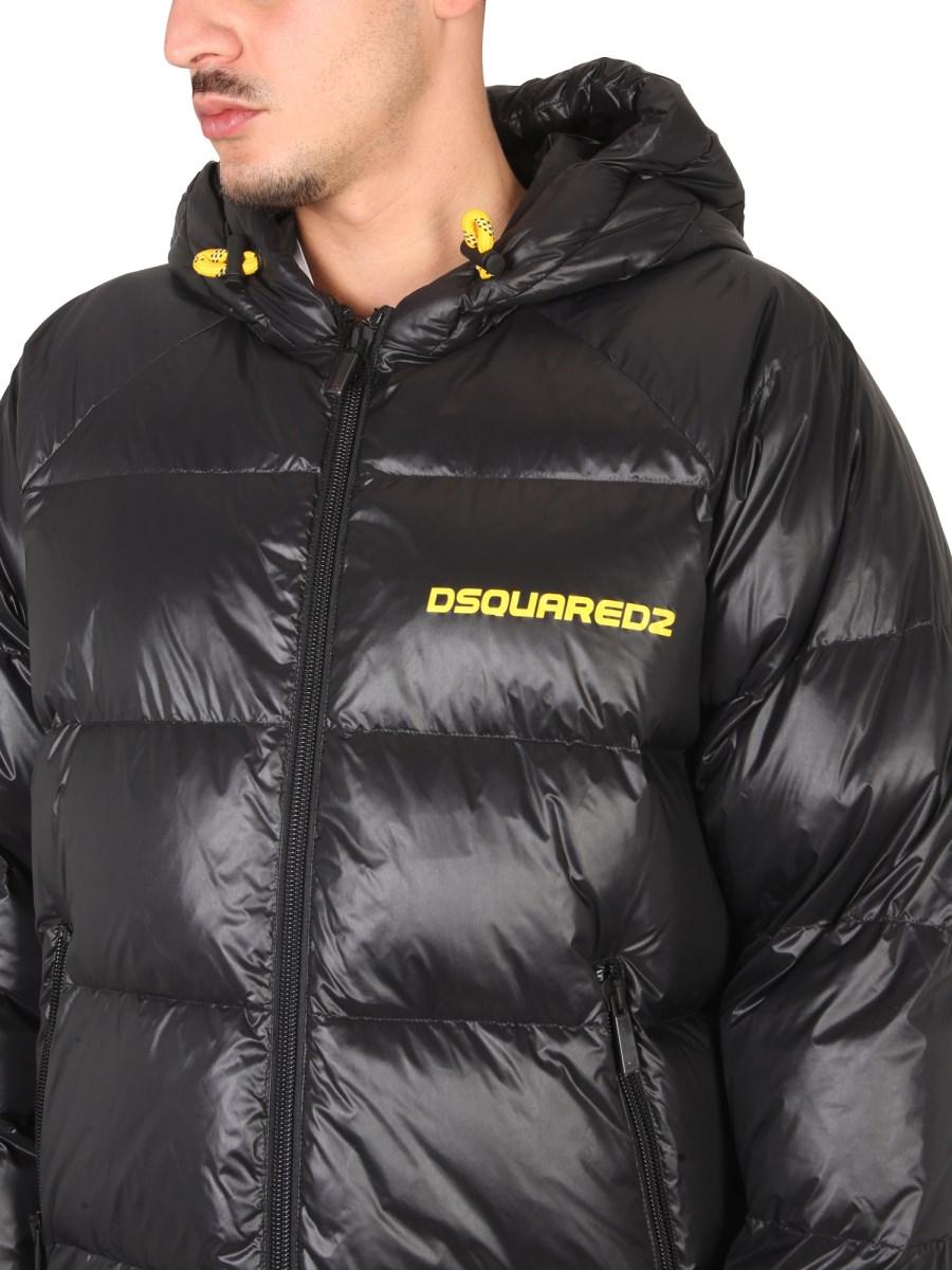 DSQUARED PIUMINO CON STAMPA LOGO IN NYLON