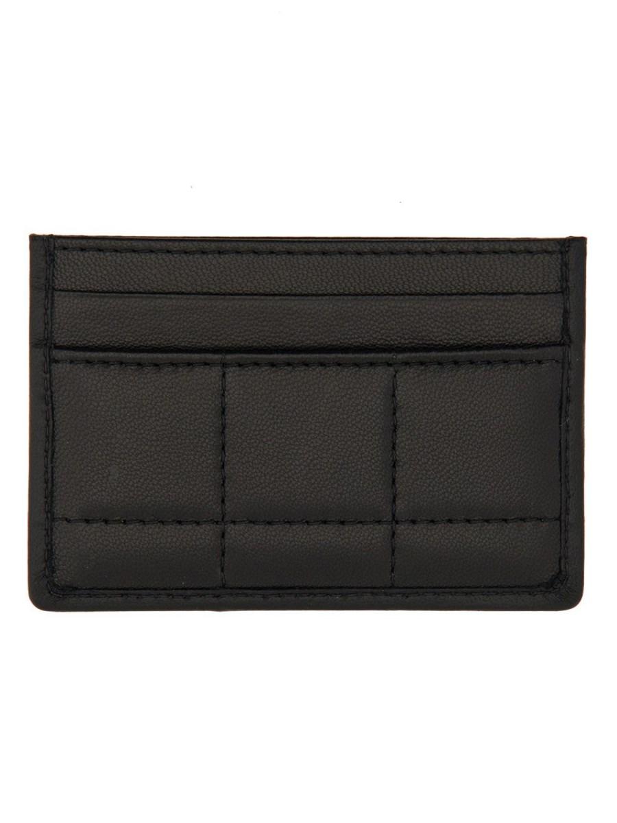DSQUARED PORTA CARTE IN NAPPA CON LOGO