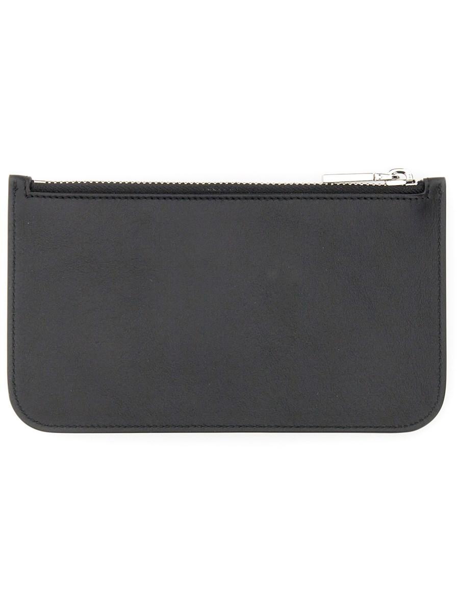 DSQUARED POUCH CON LOGO IN PELLE