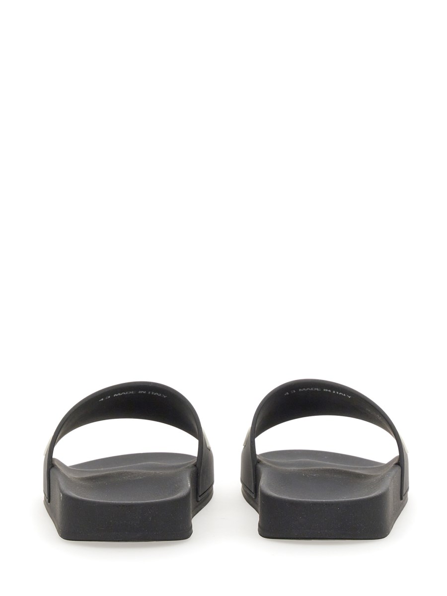 DSQUARED SANDALO SLIDE IN GOMMA CON STAMPA LOGO