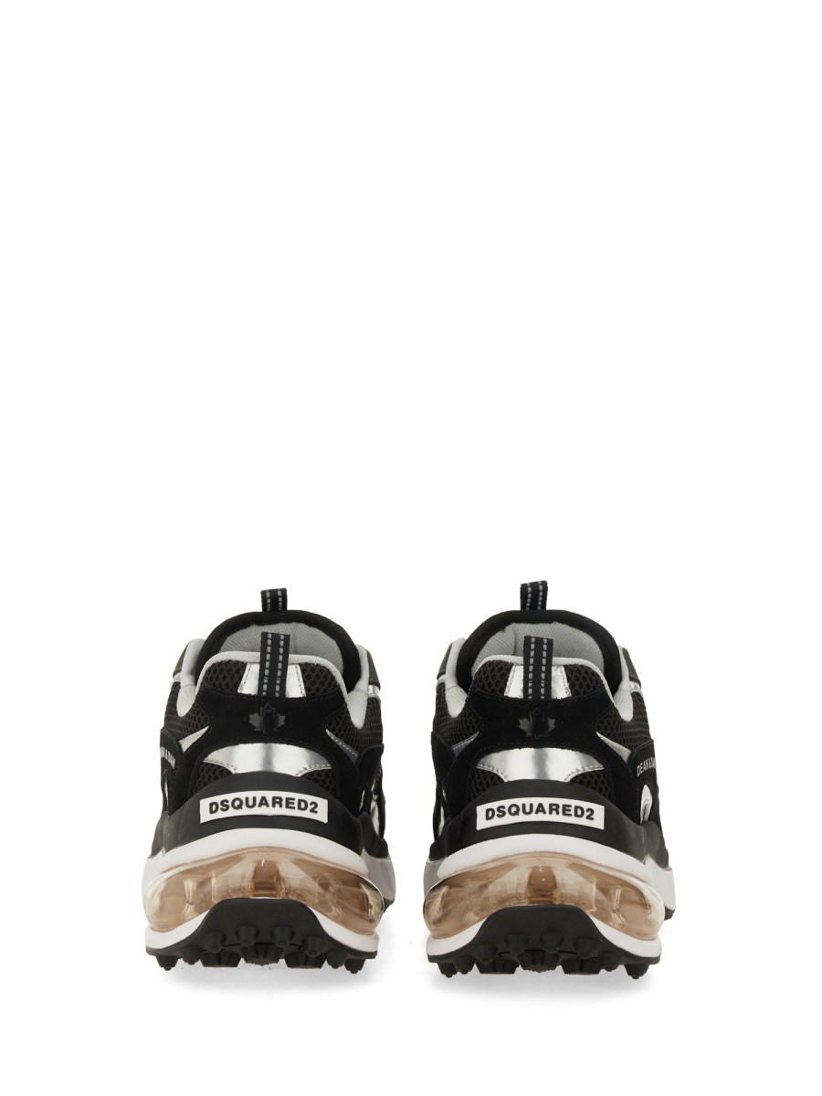 DSQUARED SNEAKER "BUBBLE" IN PELLE E TESSUTO TECNICO