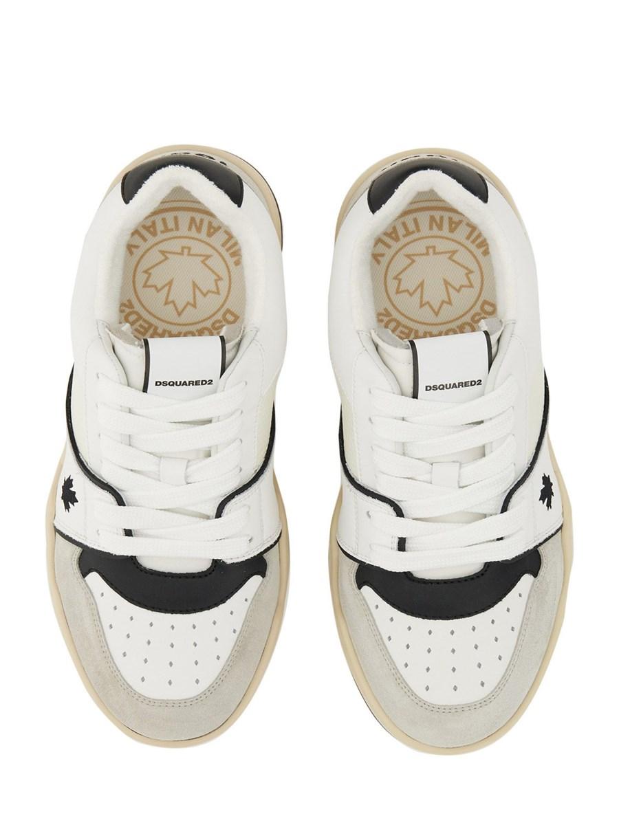 DSQUARED SNEAKER IN PELLE CON LOGO