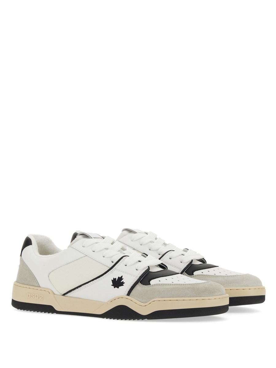 DSQUARED SNEAKER IN PELLE CON LOGO