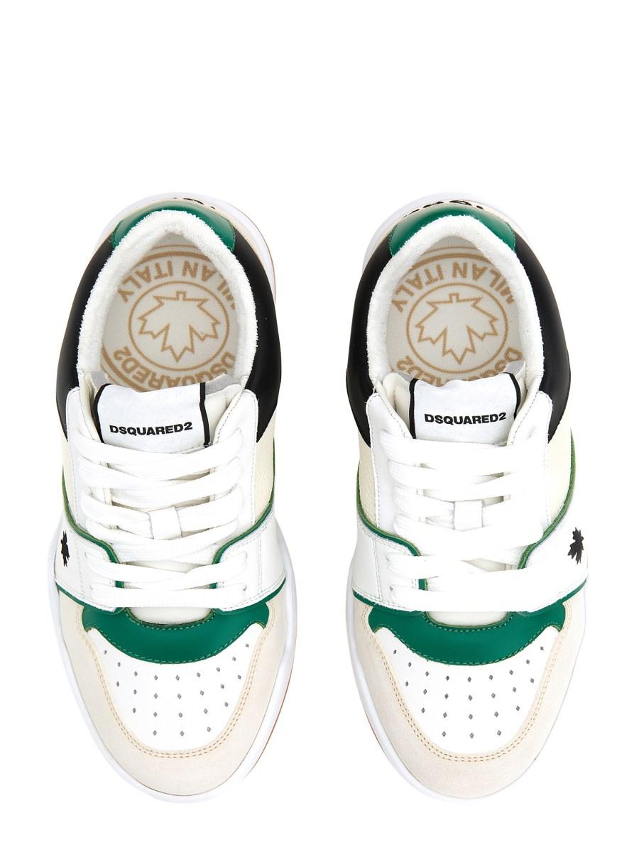 DSQUARED SNEAKER IN PELLE CON LOGO