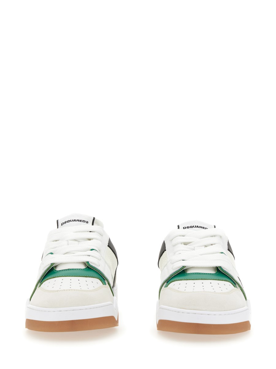 DSQUARED SNEAKER IN PELLE CON LOGO