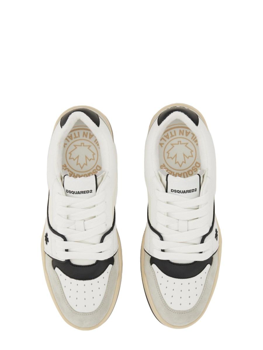 DSQUARED SNEAKER IN PELLE CON LOGO