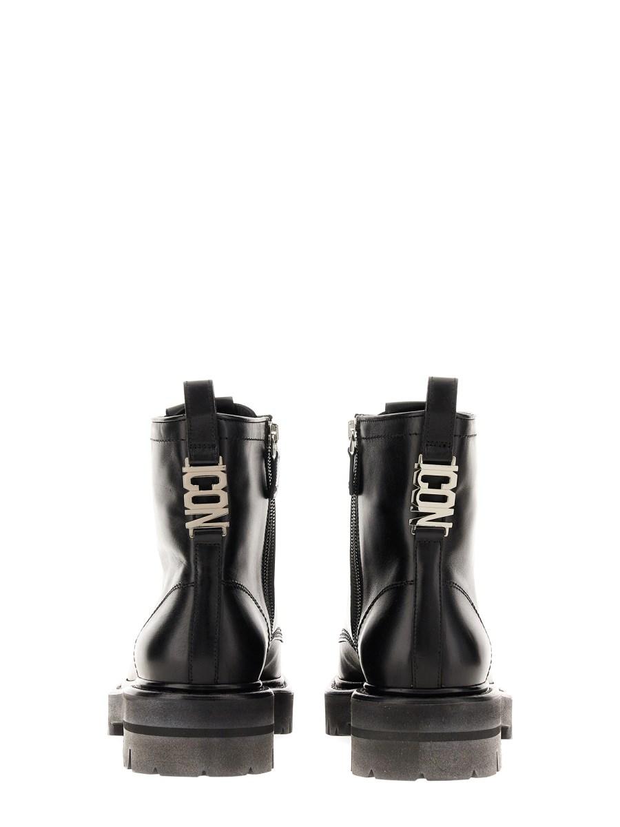 DSQUARED STIVALE ANKLE IN PELLE