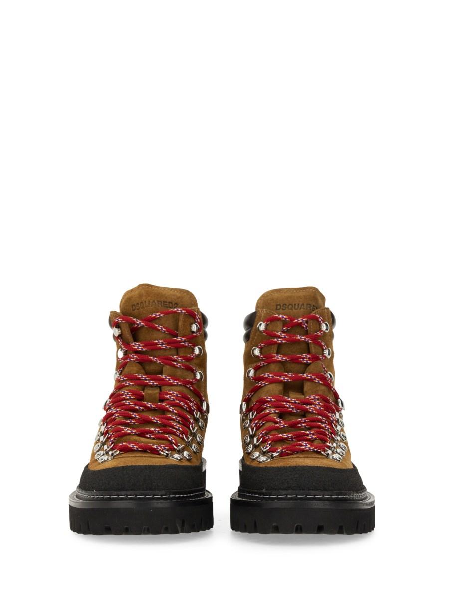 DSQUARED STIVALE CANADIAN HIKING IN PELLE