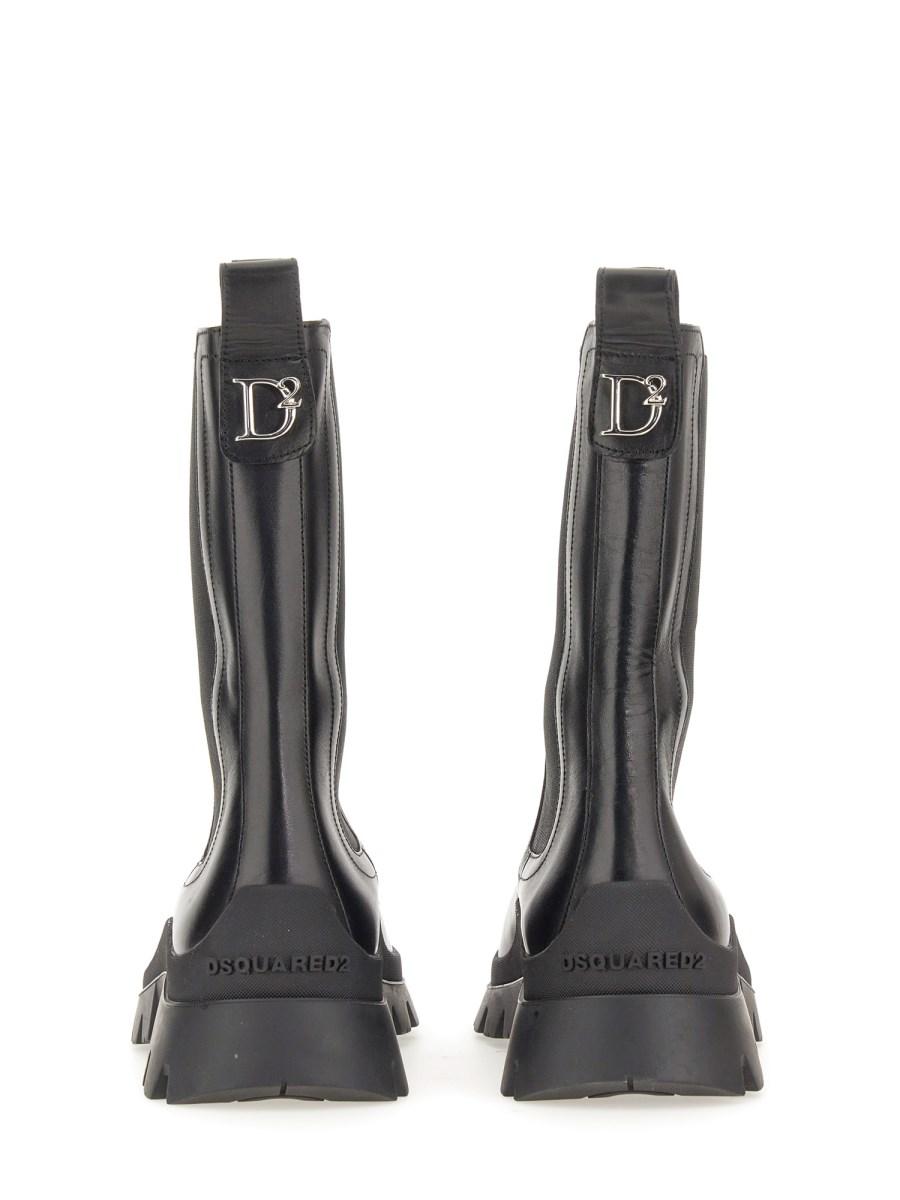 DSQUARED STIVALE IN PELLE