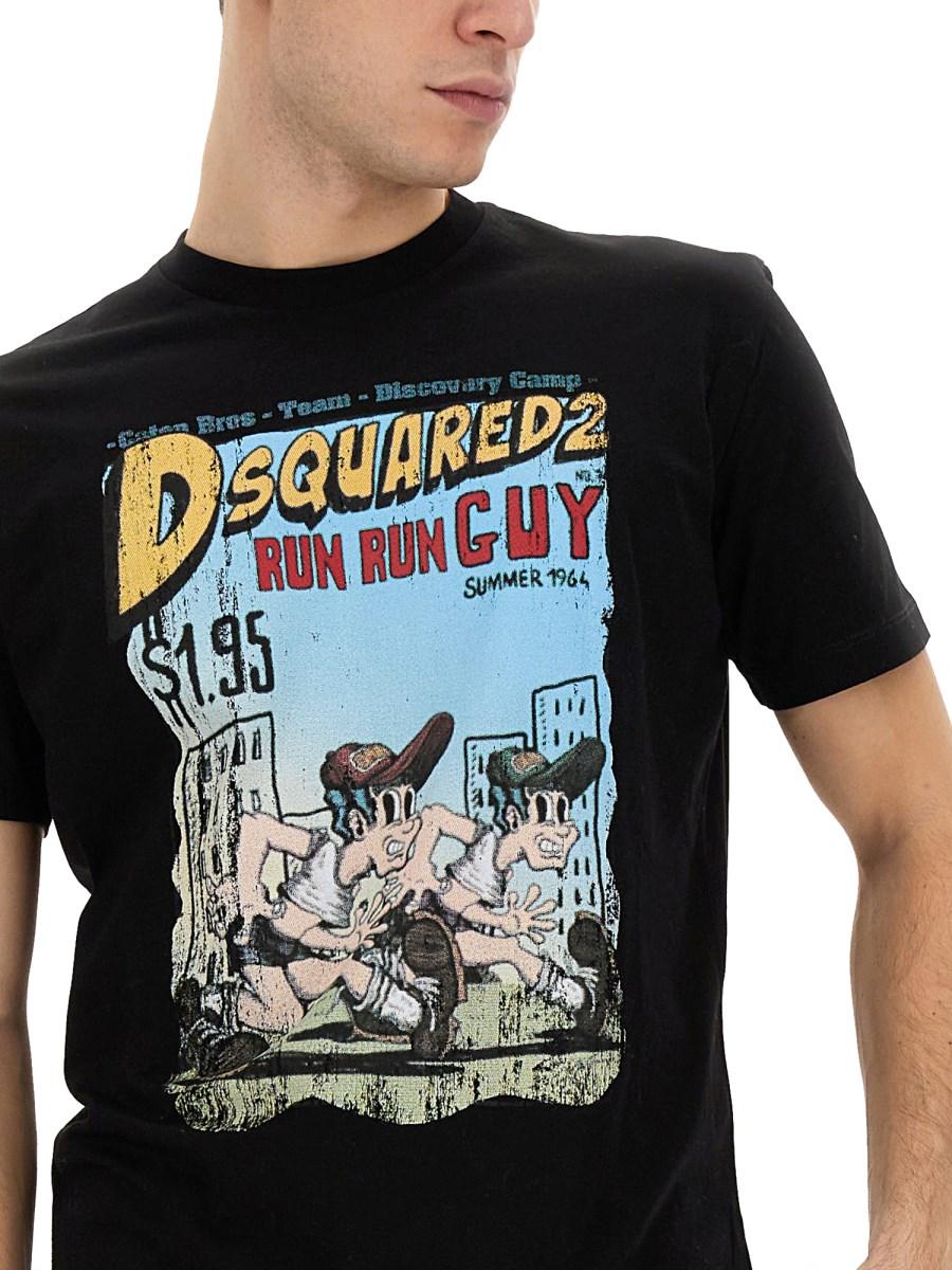 DSQUARED T-SHIRT CON STAMPA