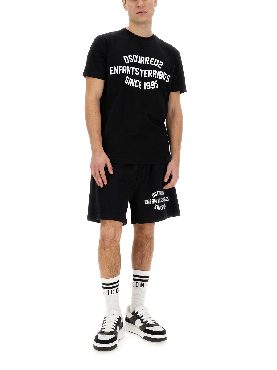 DSQUARED T-SHIRT CON STAMPA LOGO