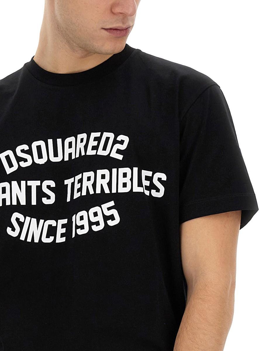 DSQUARED T-SHIRT CON STAMPA LOGO
