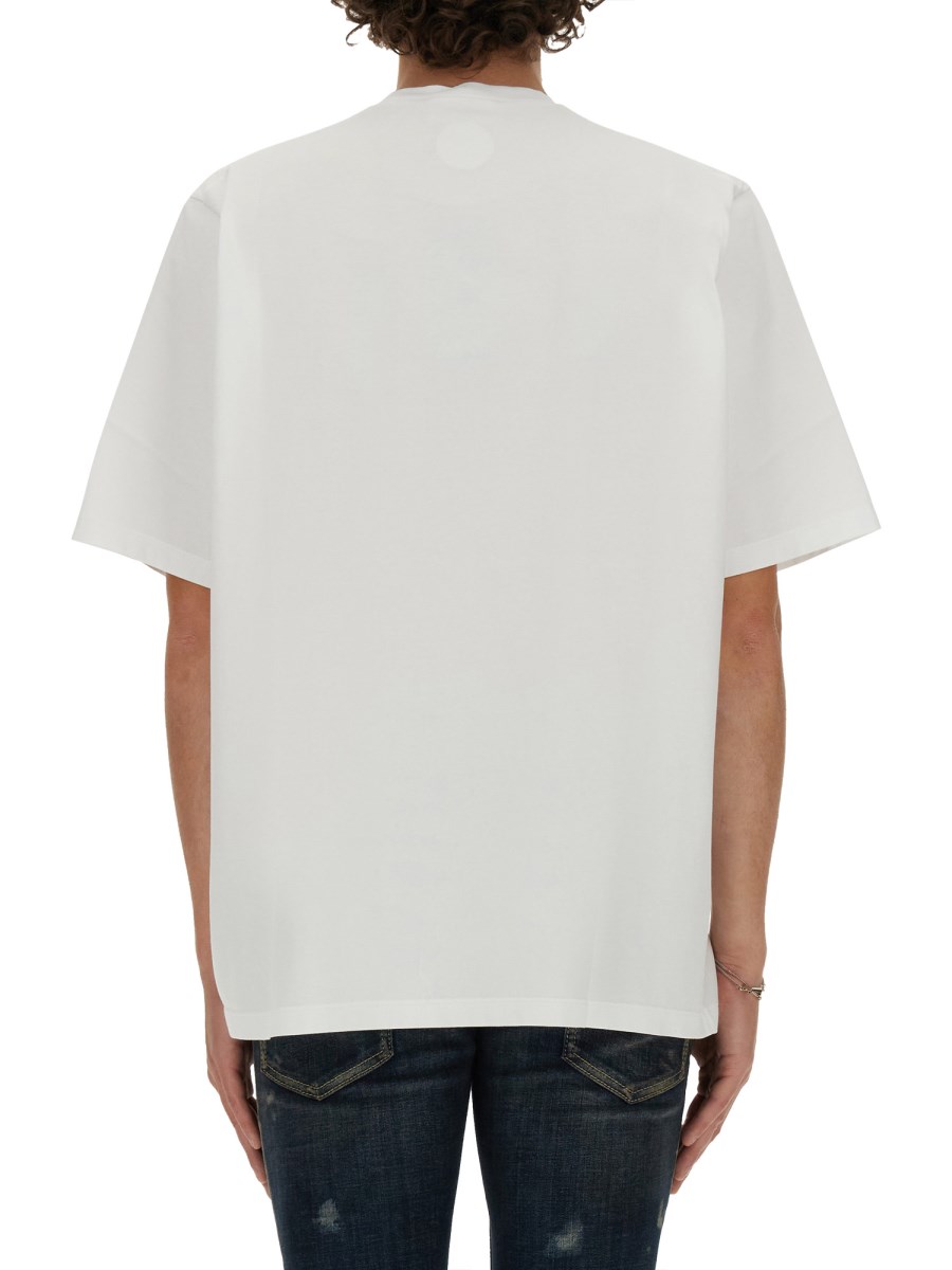 DSQUARED T-SHIRT DSQ2 LOOSE FIT IN JERSEY COTONE