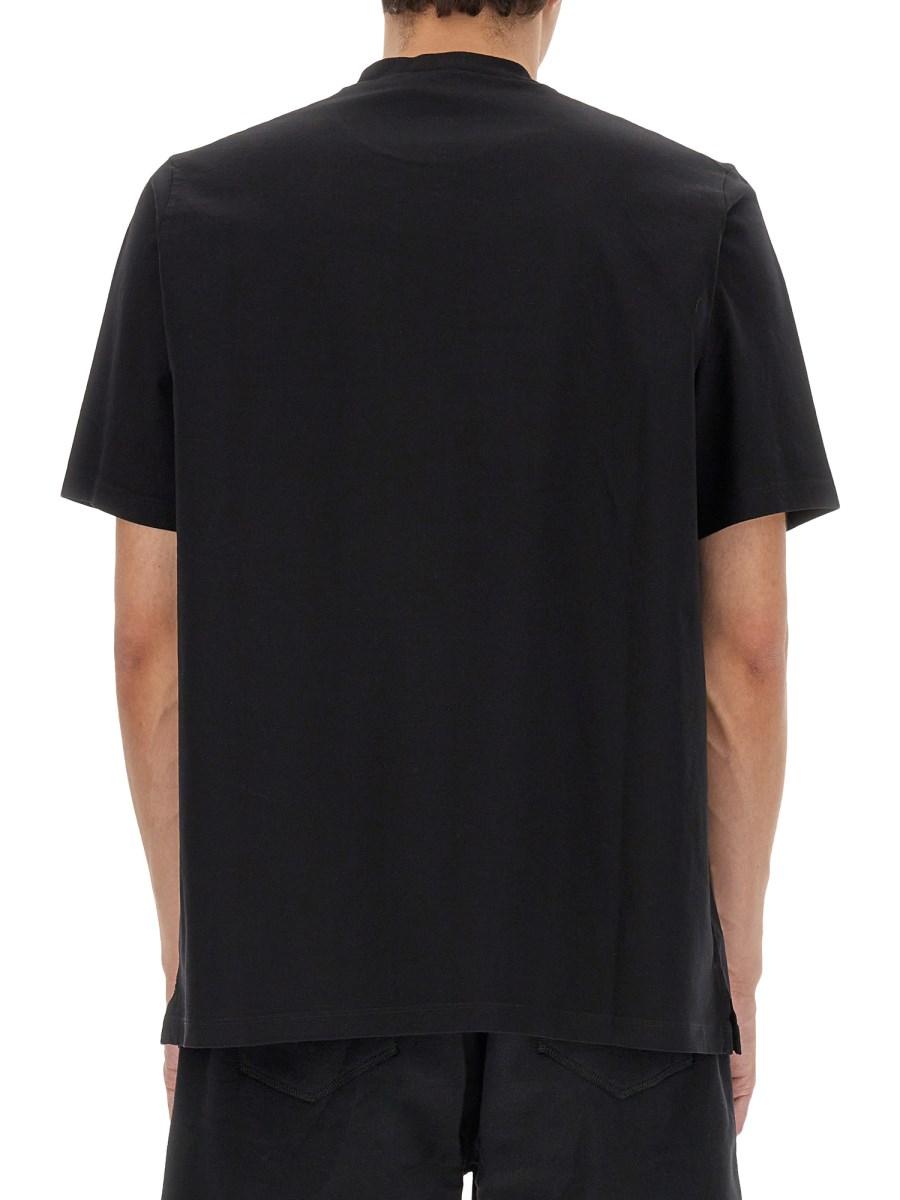 DSQUARED T-SHIRT "GLOBETROTTER" IN COTONE