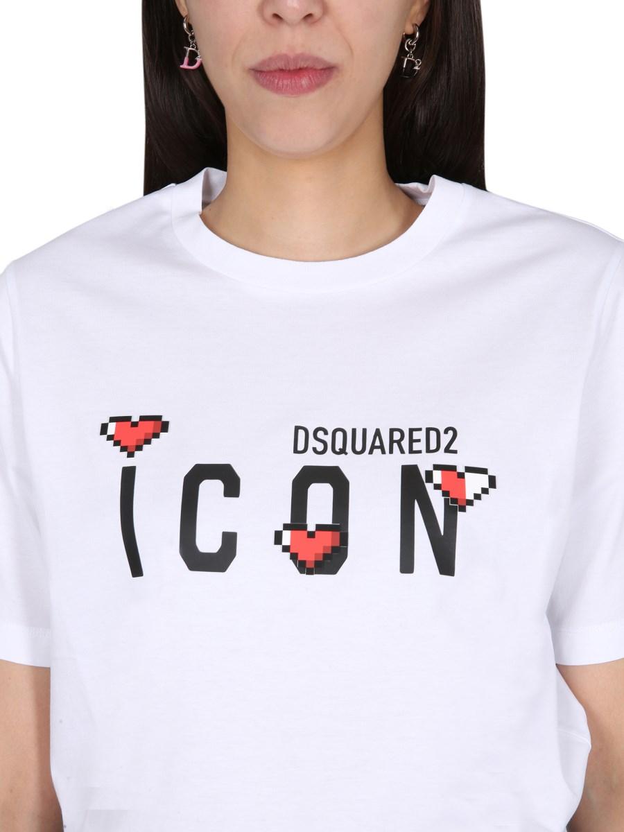 DSQUARED T-SHIRT ICON GAME LOVER