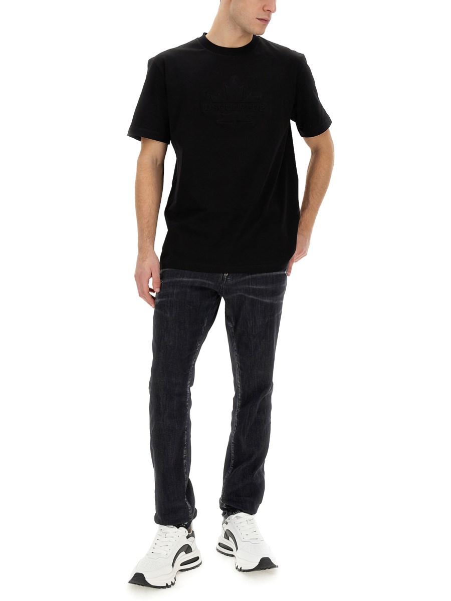 DSQUARED T-SHIRT IN COTONE CON LOGO