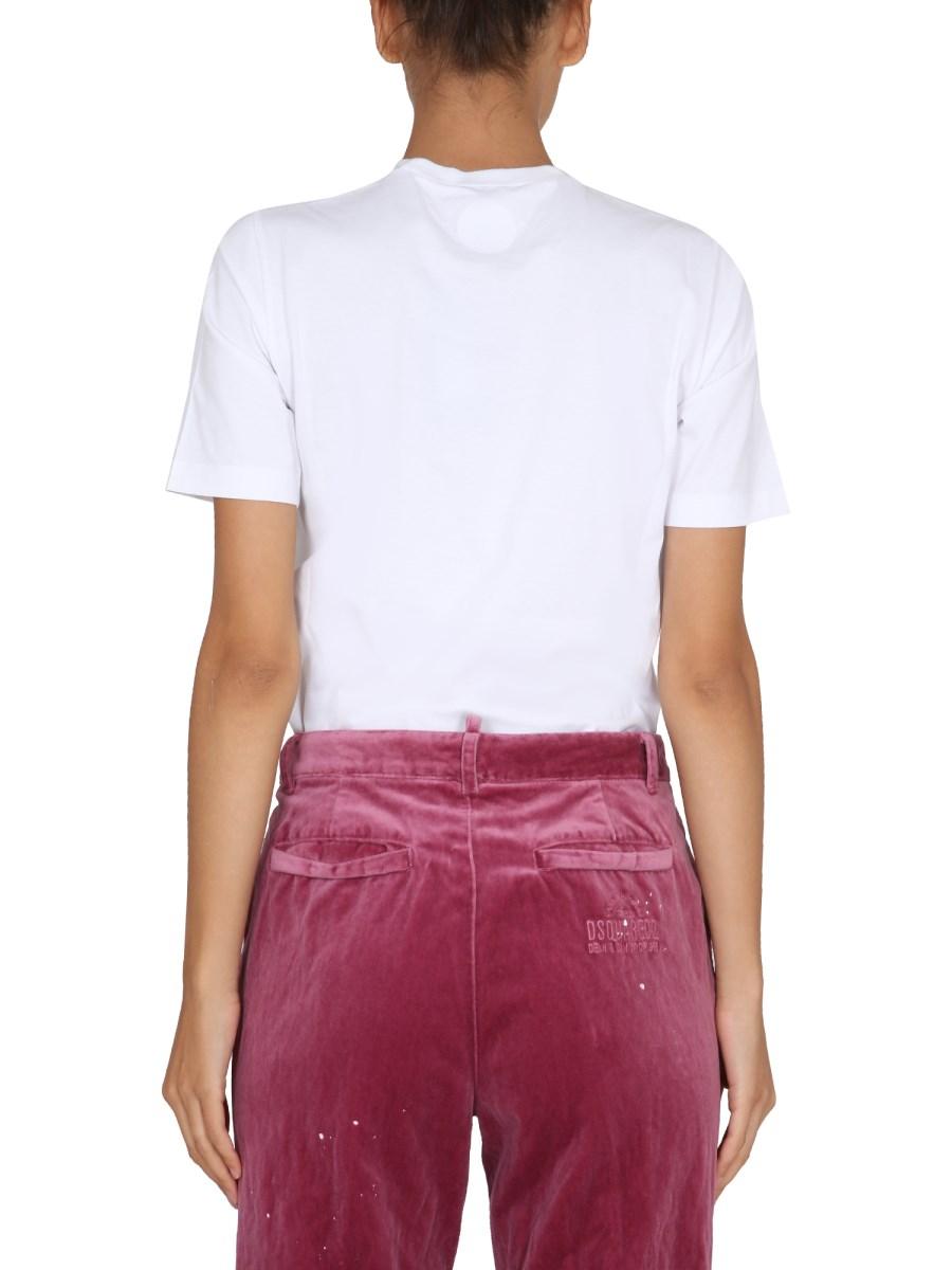 DSQUARED T-SHIRT IN COTONE CON LOGO