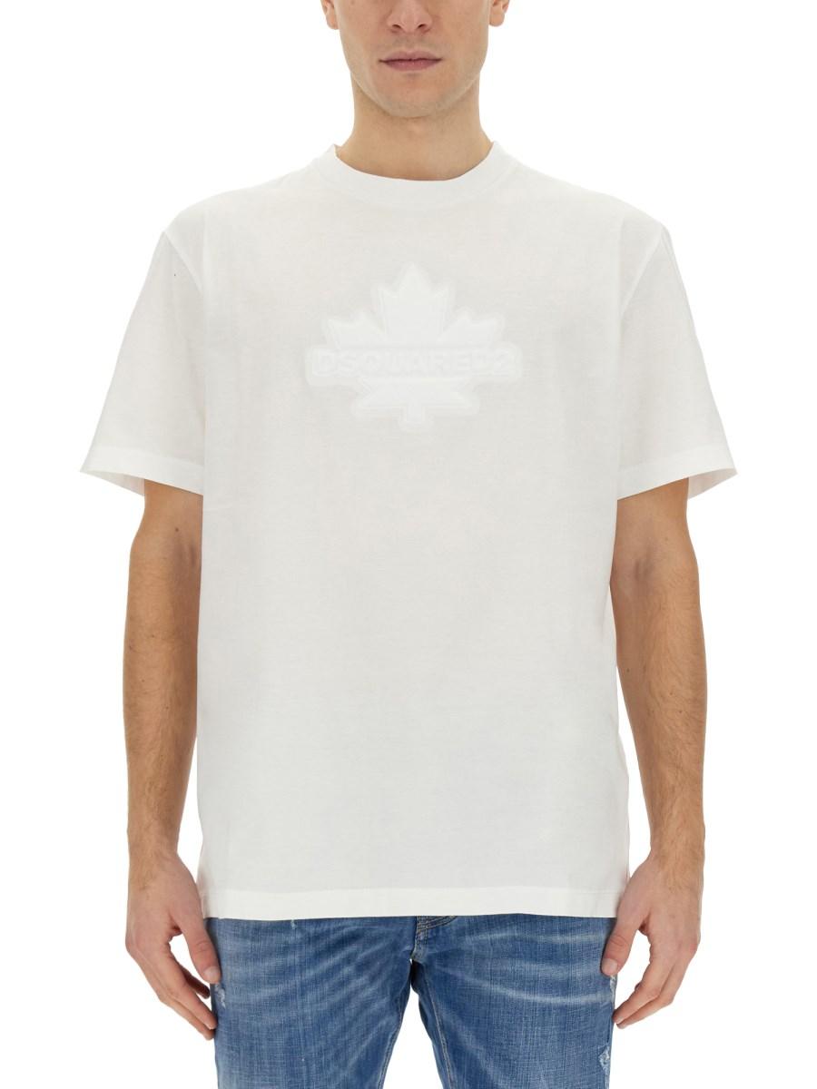 DSQUARED T-SHIRT IN COTONE CON LOGO