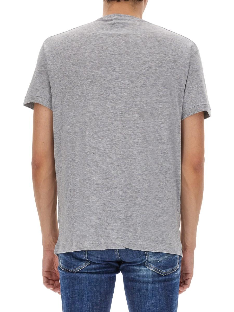 DSQUARED T-SHIRT IN COTONE CON STAMPA LOGO