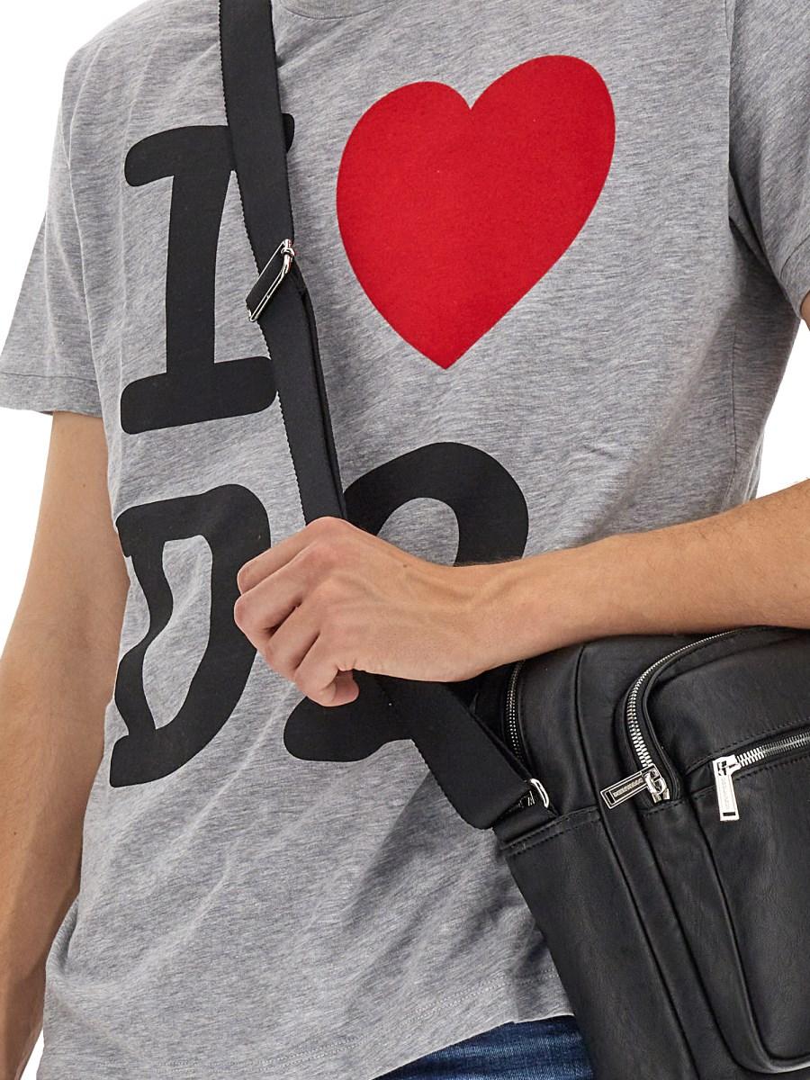 DSQUARED T-SHIRT IN COTONE CON STAMPA LOGO