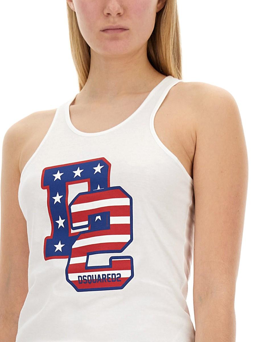 DSQUARED T-SHIRT IN JERSEY DI COTONE CON LOGO