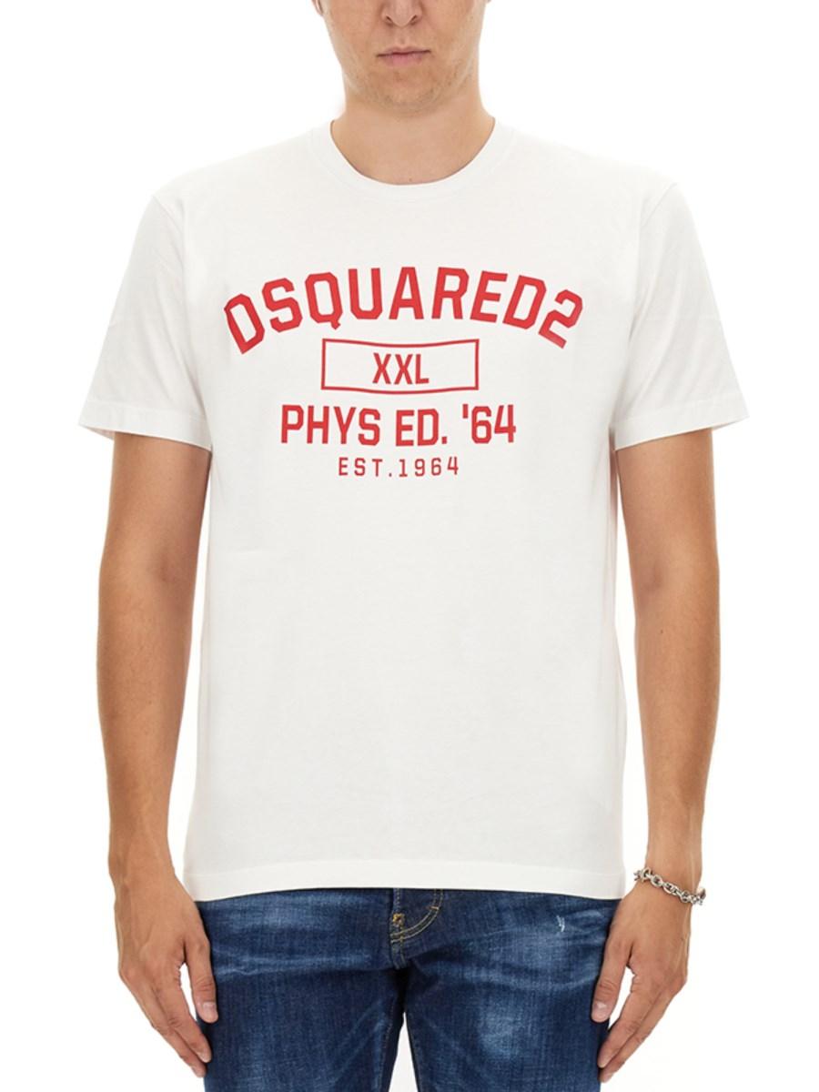 DSQUARED T-SHIRT IN JERSEY DI COTONE CON LOGO