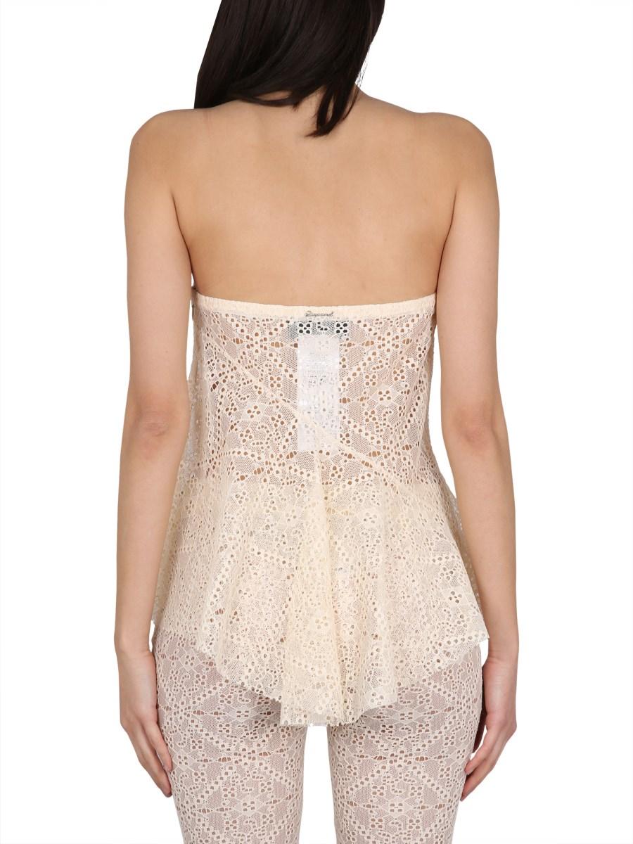 DSQUARED TOP IBIZA CON VOLANT