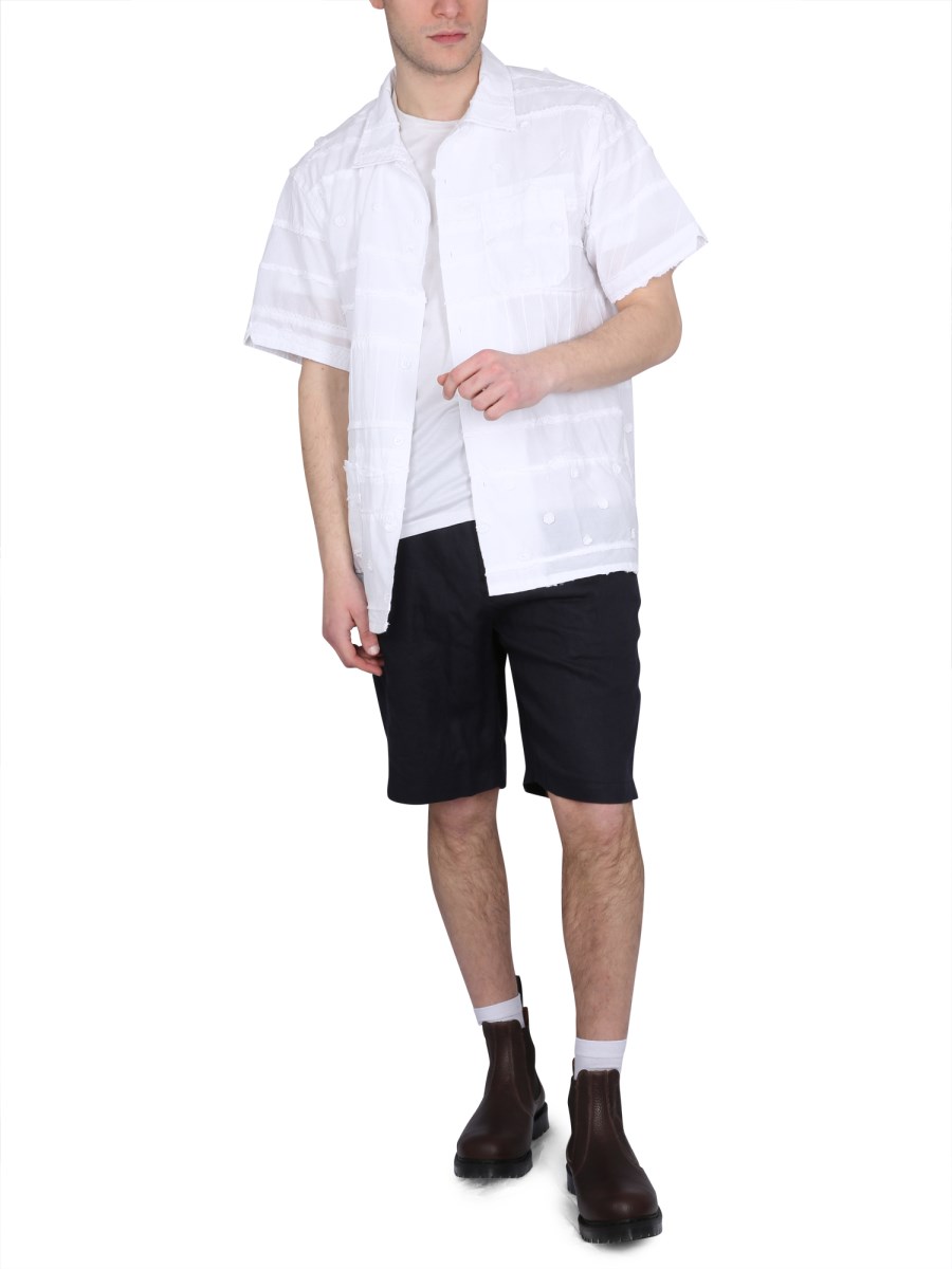 ENGINEERED GARMENTS CAMICIA CON RICAMI IN COTONE