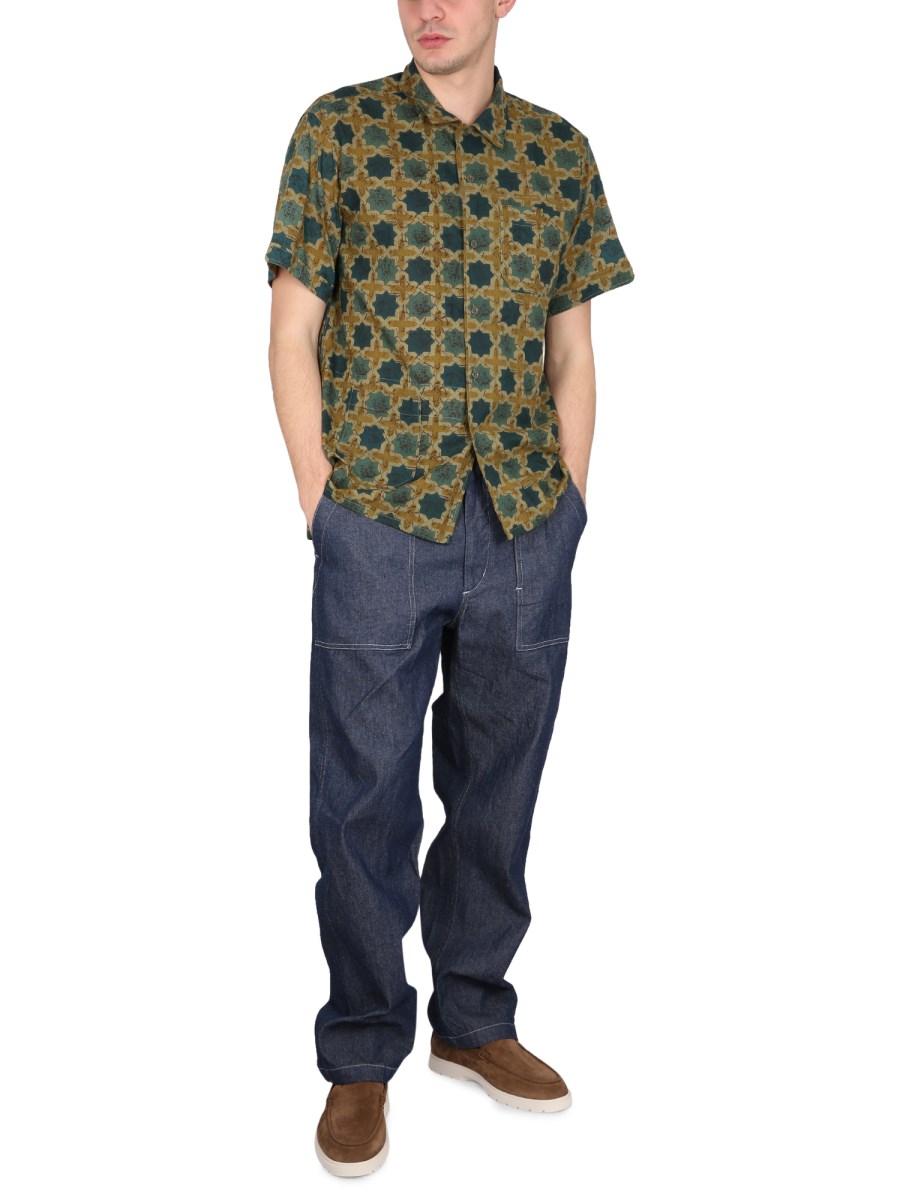 ENGINEERED GARMENTS CAMICIA IN COTONE CON STAMPA
