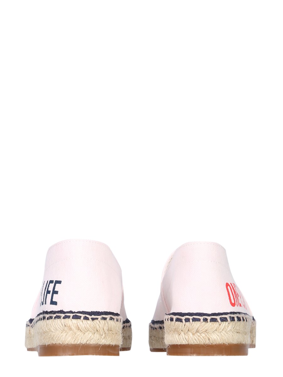 DSQUARED ESPADRILLA IN CANVAS ORGANICO CON STAMPA SMILEY