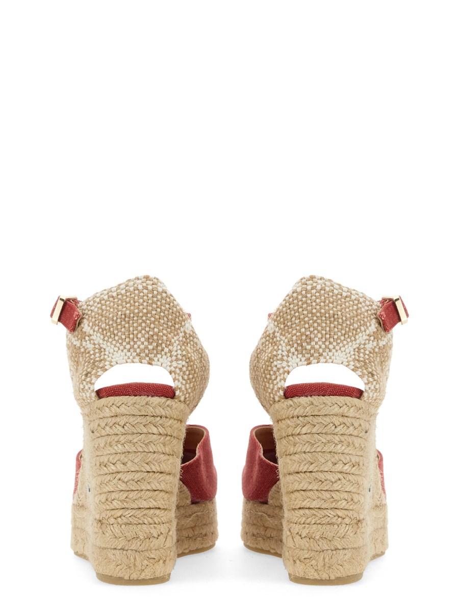CASTANER ESPADRILLAS CAROL IN TELA DI COTONE CON ZEPPA
