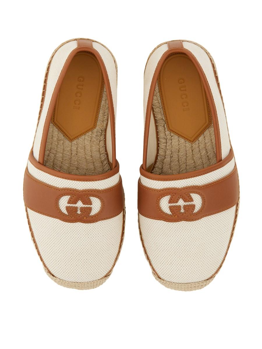 GUCCI ESPADRILLAS CON INCROCIO GG IN TELA DI COTONE
