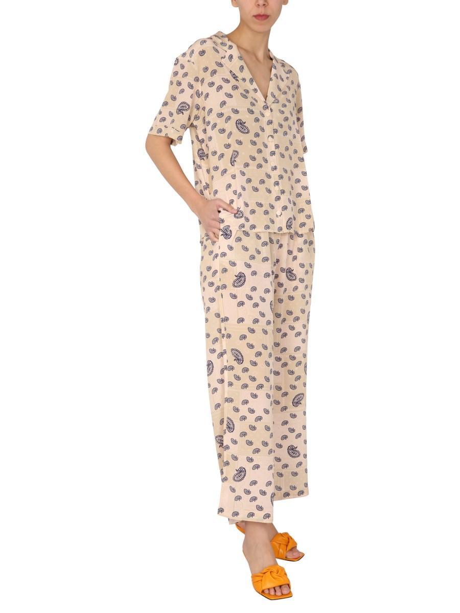 ÊTRE CÉCILE CAMICIA IN SETA CON STAMPA PAISLEY
