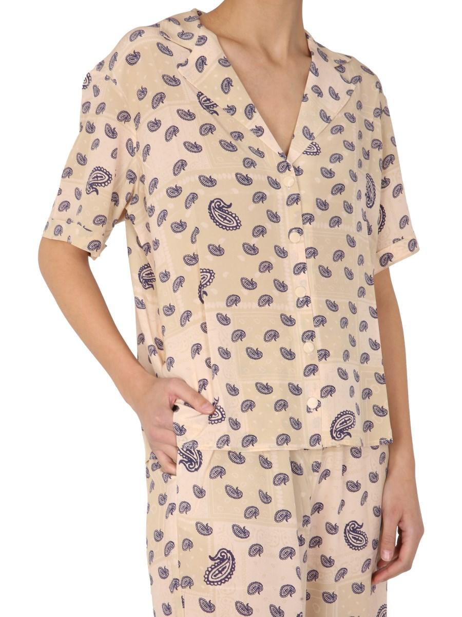 ÊTRE CÉCILE CAMICIA IN SETA CON STAMPA PAISLEY