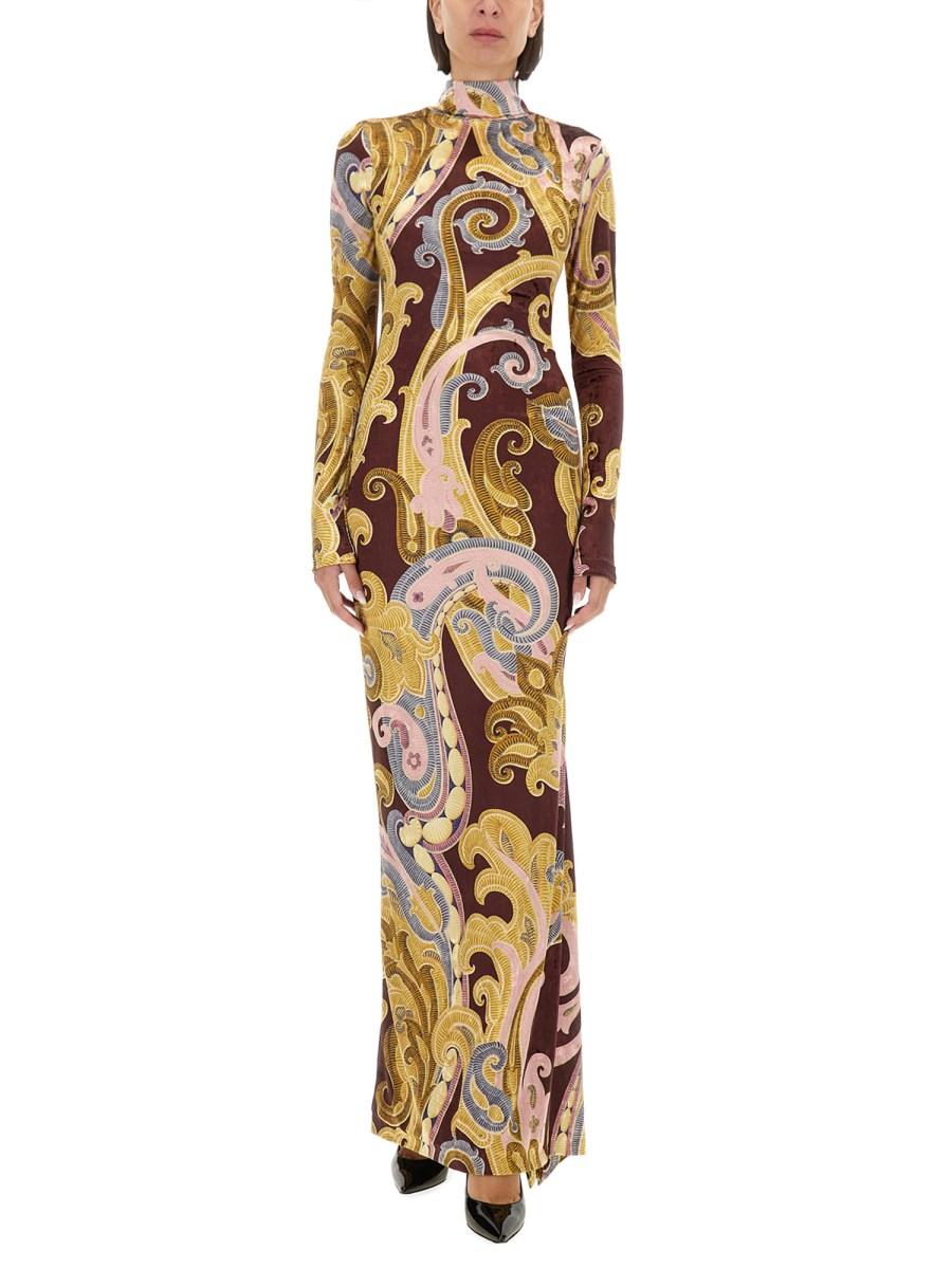 ETRO ABITO IN CINIGLIA STAMPATA