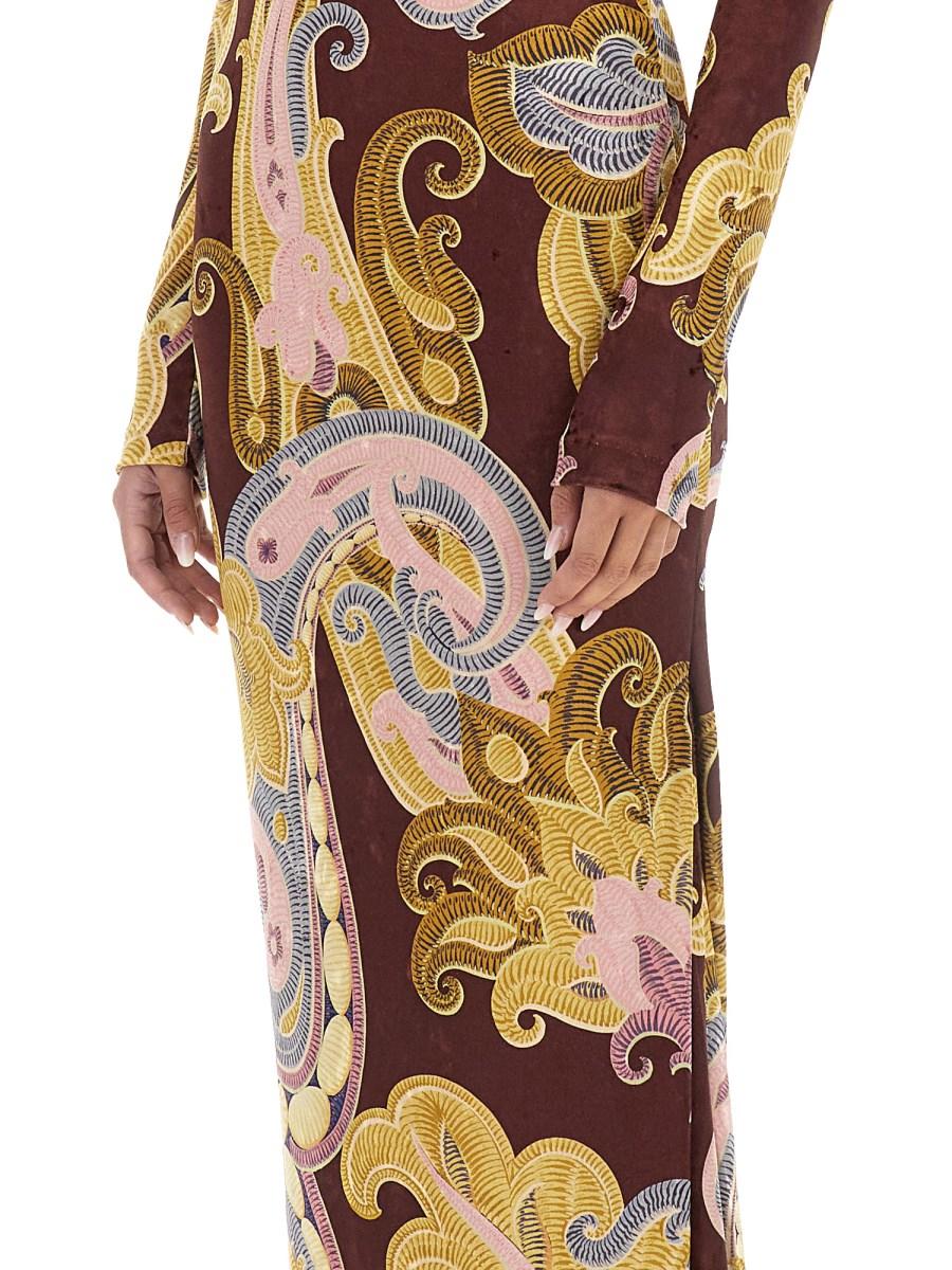 ETRO ABITO IN CINIGLIA STAMPATA