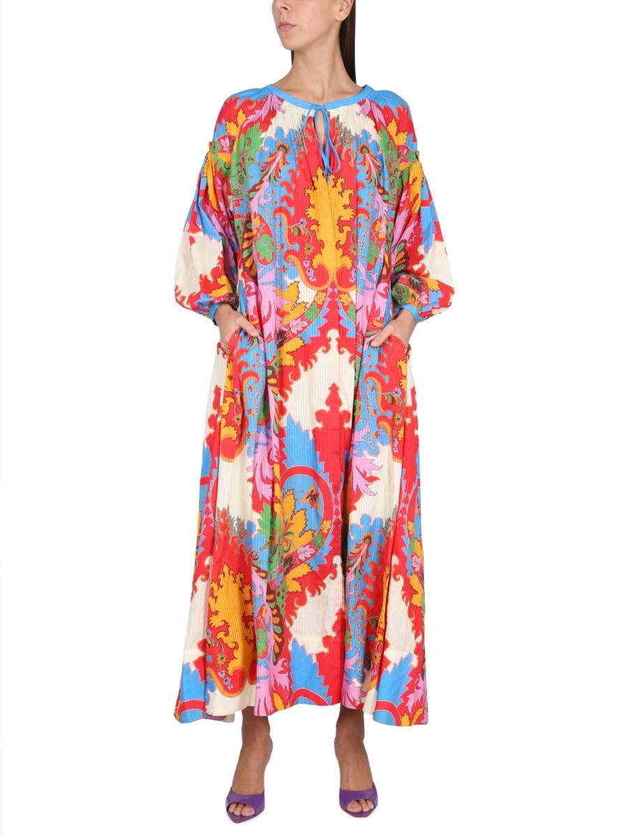 ETRO ABITO PAISLEY IN VISCOSA