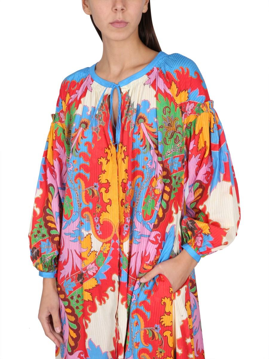 ETRO ABITO PAISLEY IN VISCOSA
